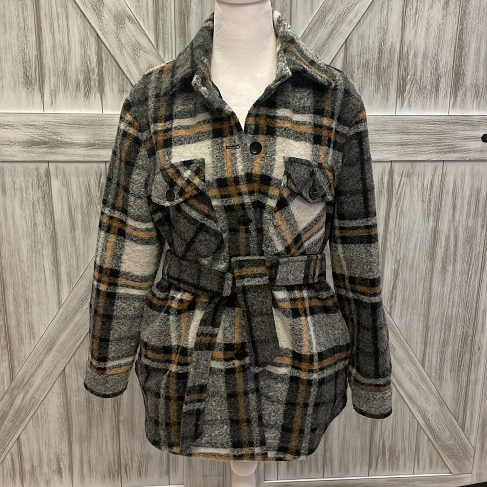 Bella Dahl Plaid Shacket from Anthropology
